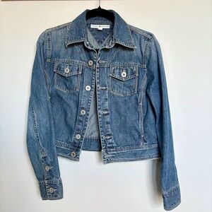 Tommy Hilfiger Y2K Denim Jacket Women’s Medium – Classic Blue Jean Jacket